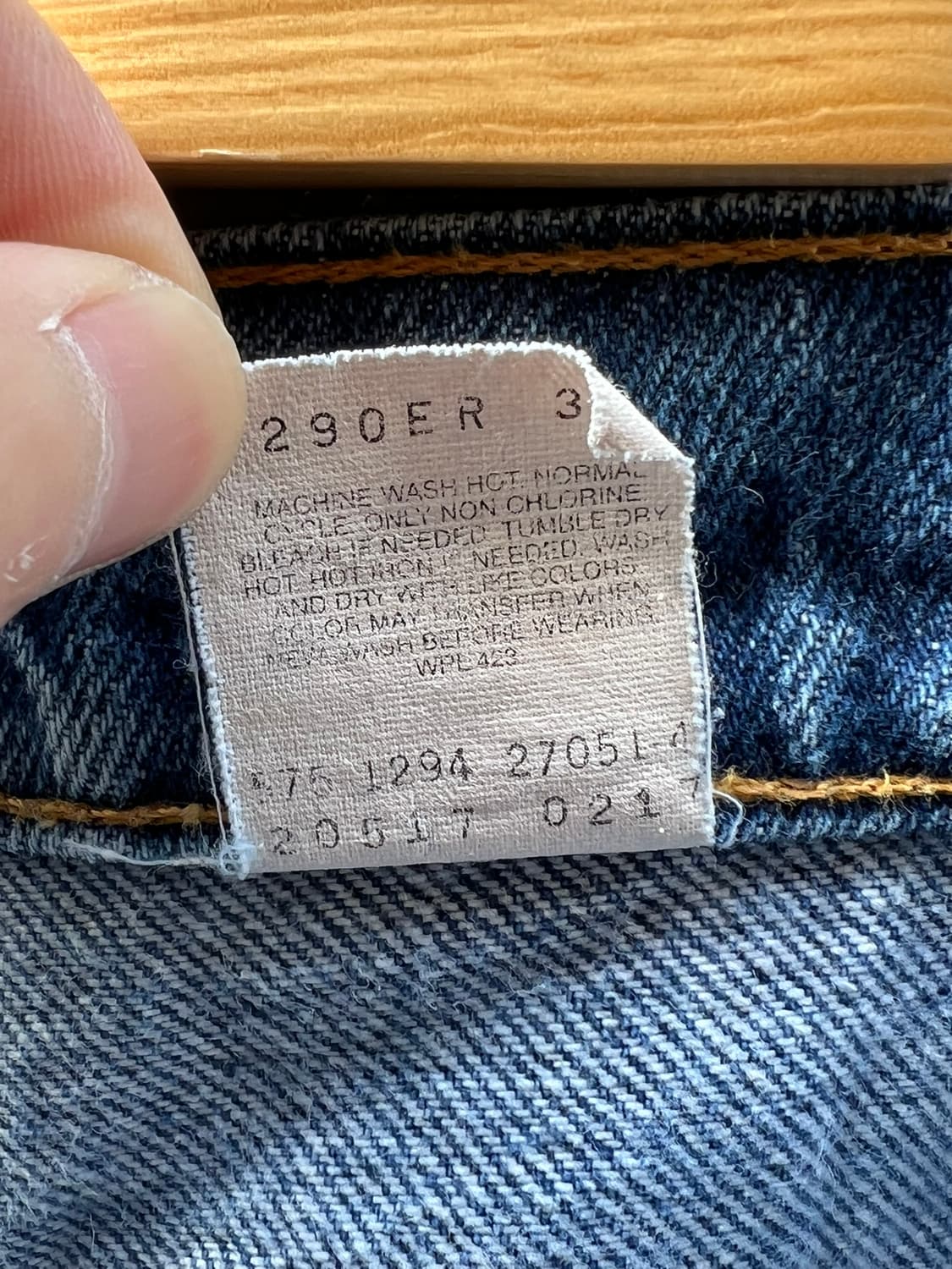 90's [34x31] 리바이스 517 USA 오렌지탭 부츠컷 데님 상품이미지7