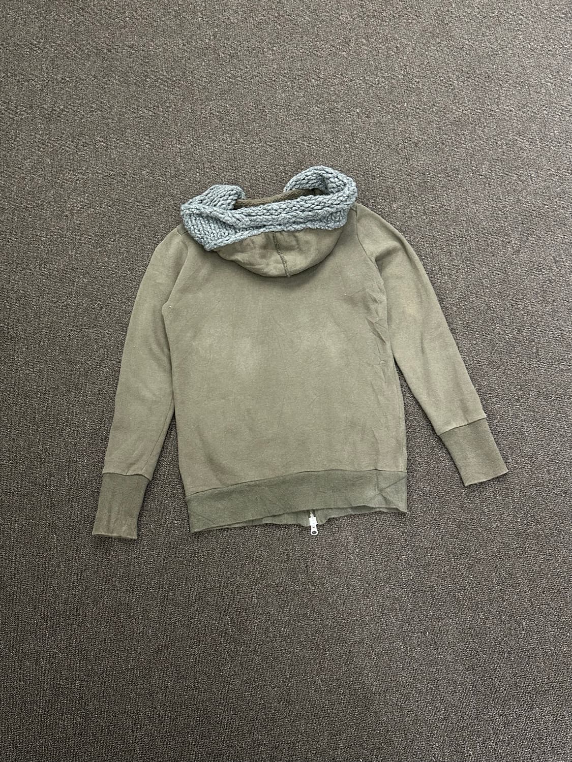 OS)Japanese vintage 여성 플리스 니트 후드집업 상품이미지5