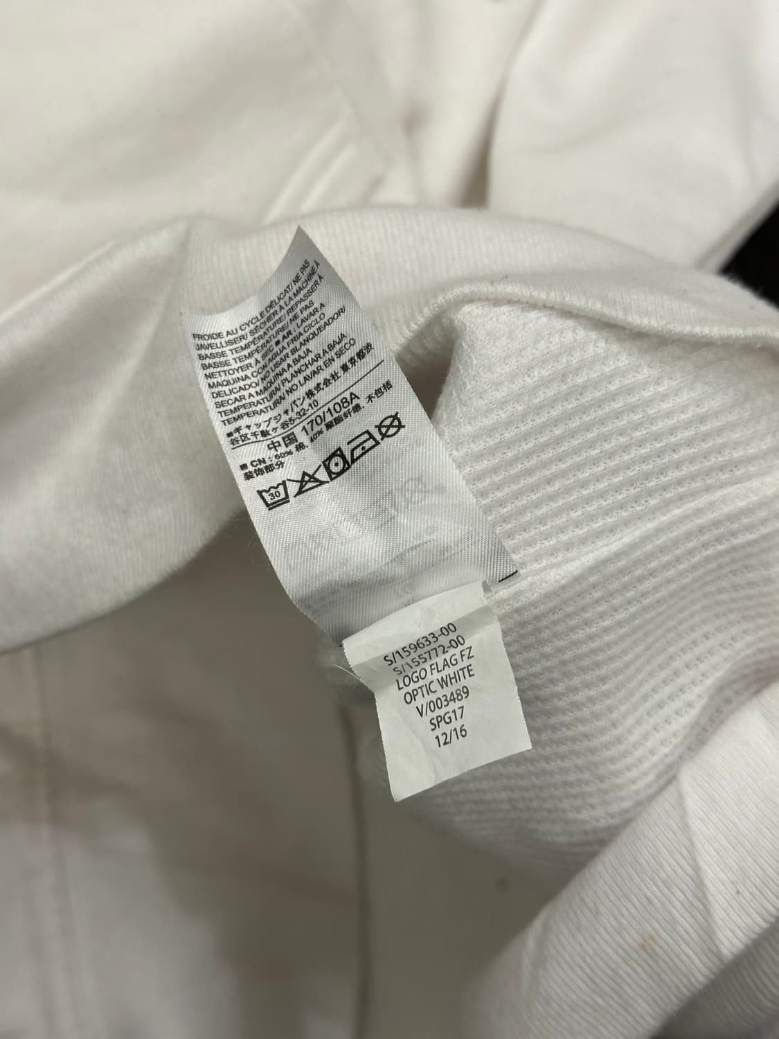 XL)GAP 빈티지 성조기 빅로고 화이트 후드집업(이염) 상품이미지6