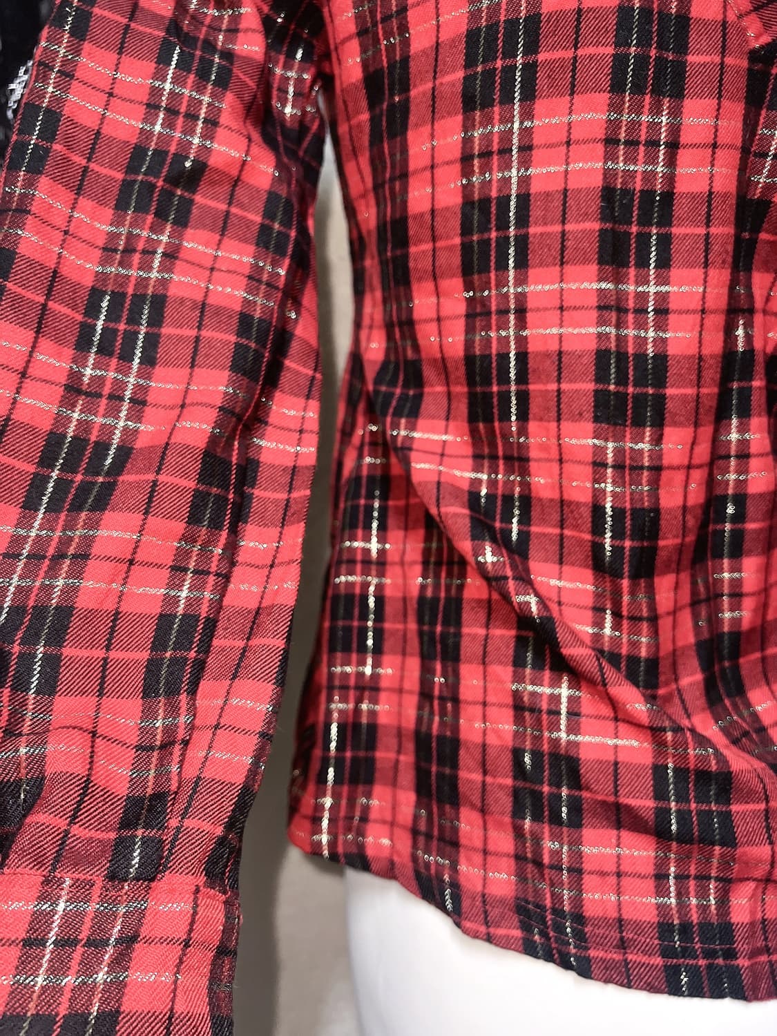 캐캐체 미사 나나 고스펑크 레드 타탄체크 셔츠 y2k 와투케 시부야 갸루 상품이미지8