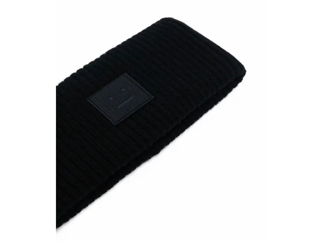 Face patched ribbed knit headband 상품이미지2