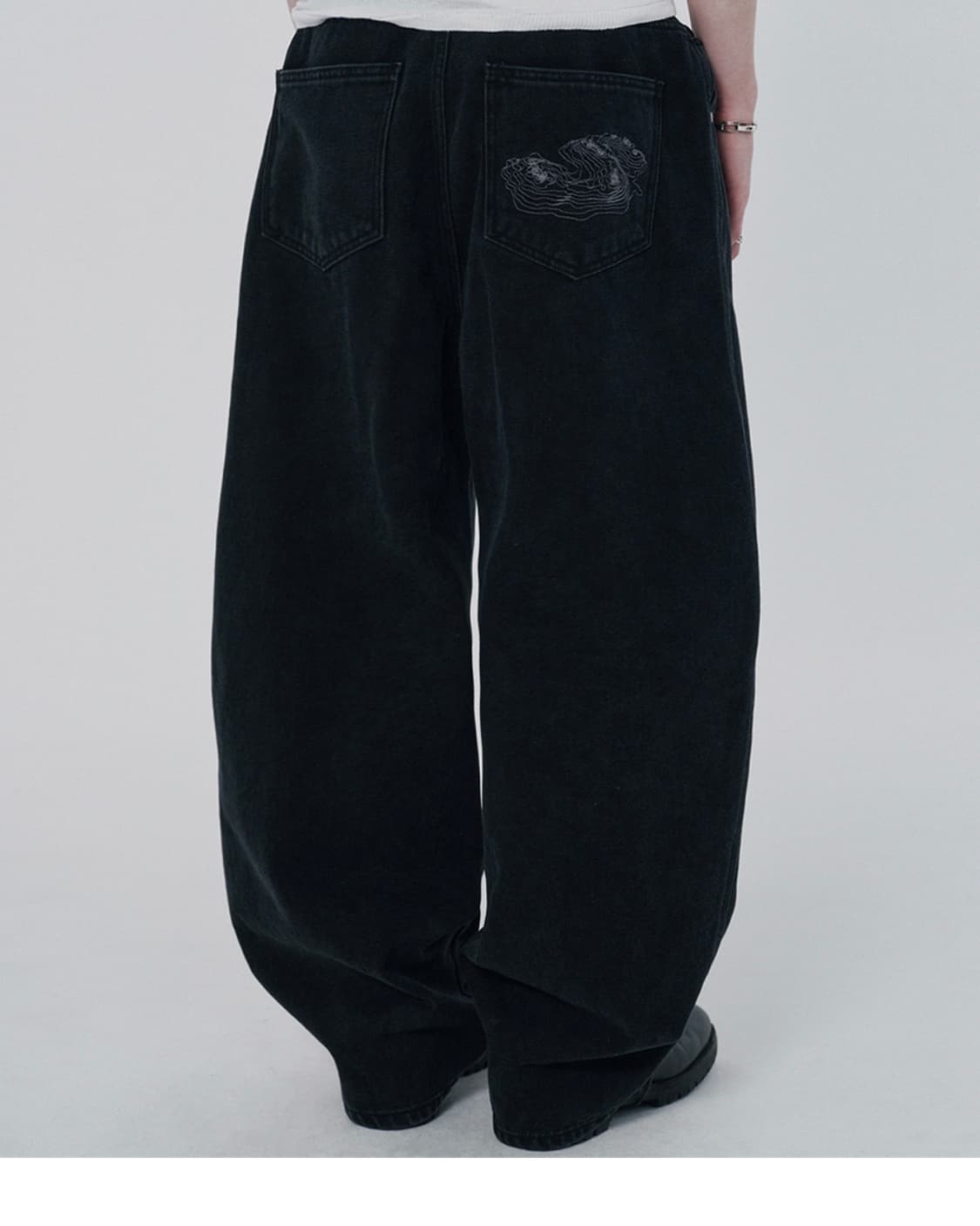 스웨이드 컨투어 포켓 데님 블랙 L CONTOUR POCKET DENIM 상품이미지5