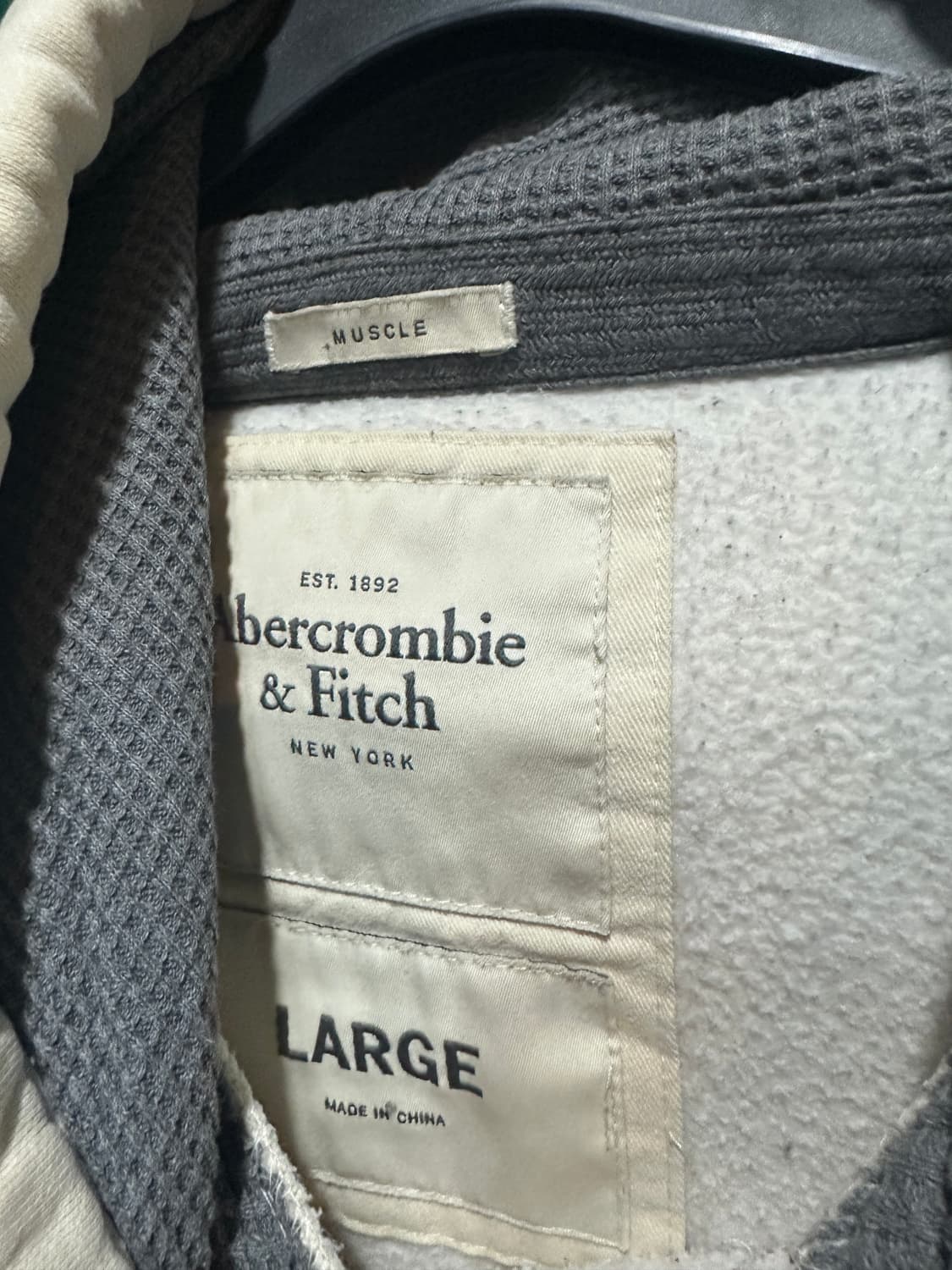 아베크롬비 후드티 아이보리 L 상품이미지5