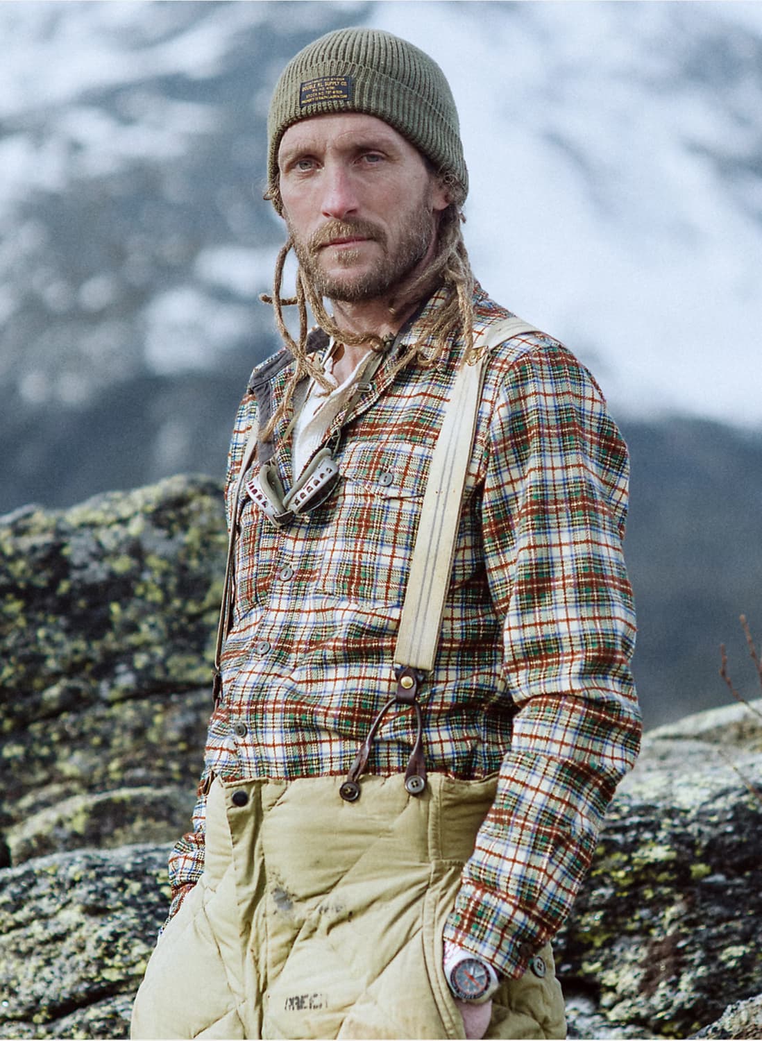 더블알엘  25 FW 더블알엘 플레이드 울 블렌드 트윌 셔츠 상품이미지2