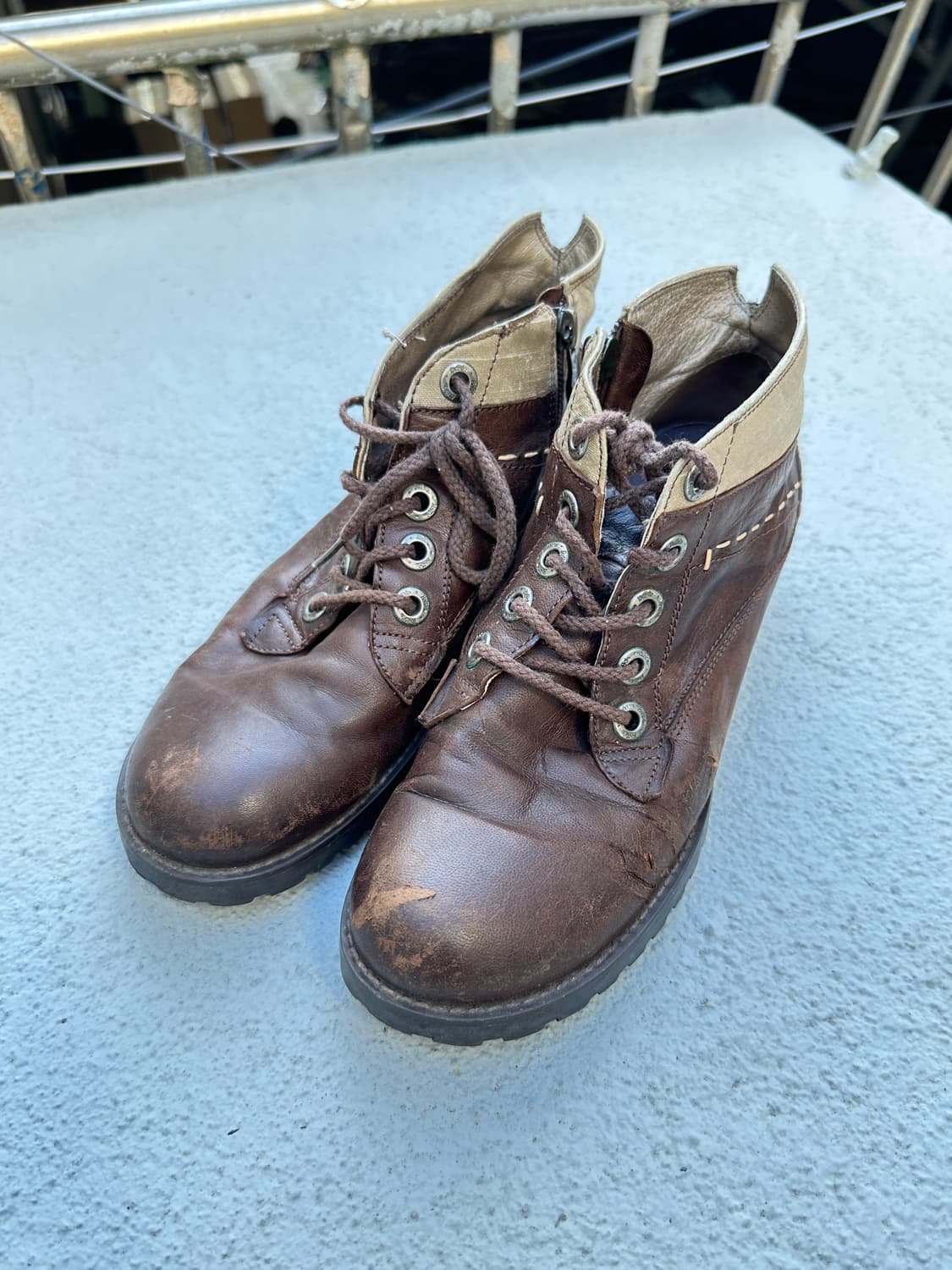 BUFFALO vintage western leather boots 상품이미지4