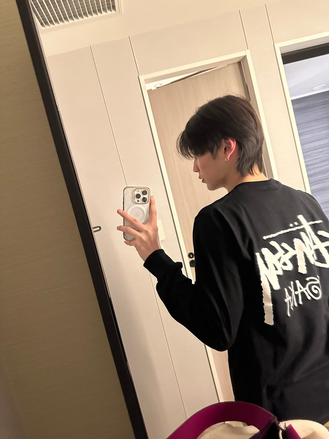 스투시 오사카 롱슬리브 블랙 s 상품이미지1