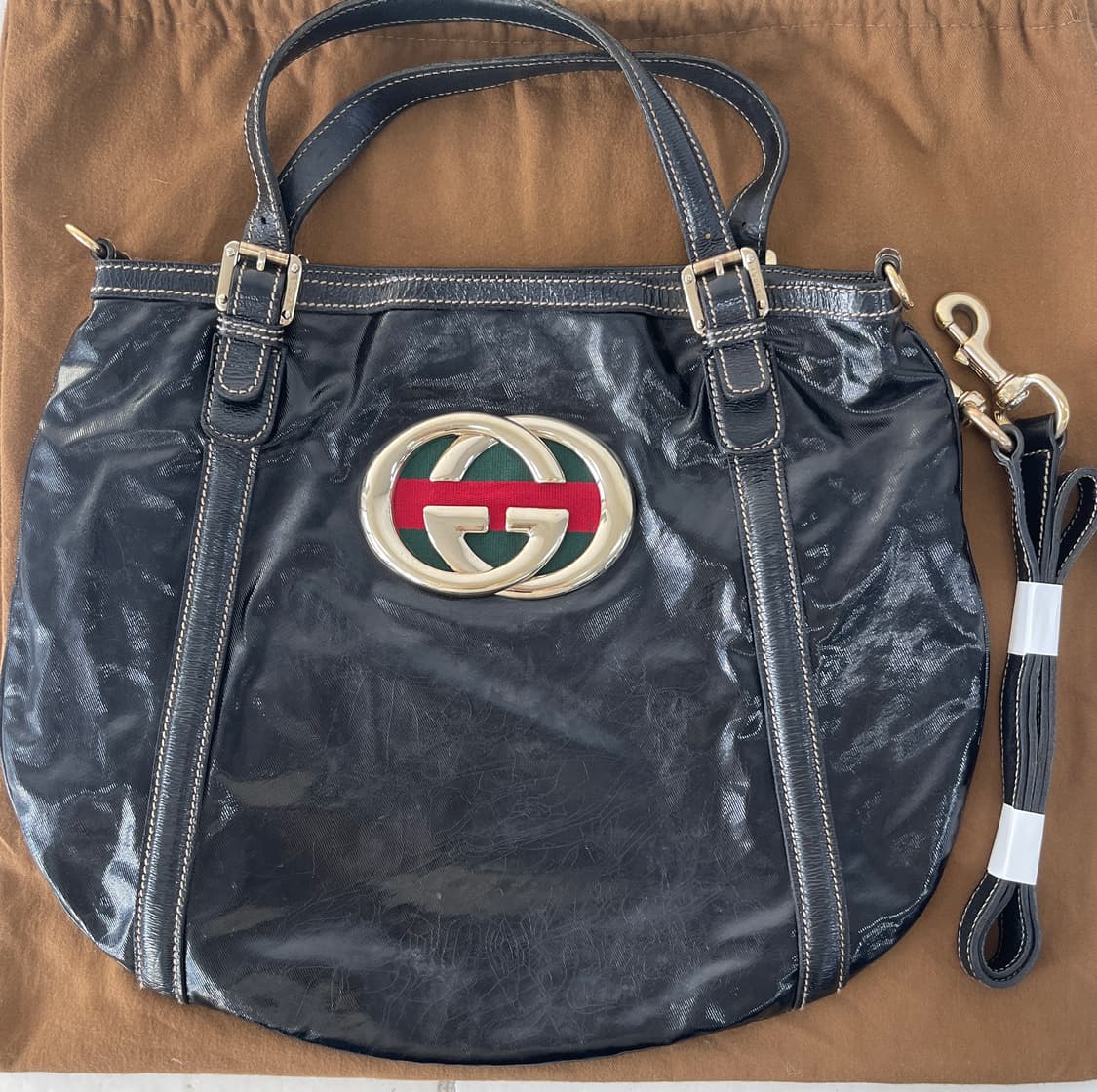 구찌 GG빅로고 토트백 정품 (구매영수증 있음) 상품이미지1
