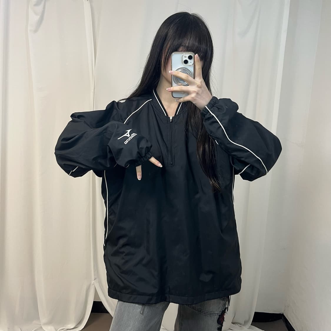 Mizuno half-zip warm-up 상품이미지2