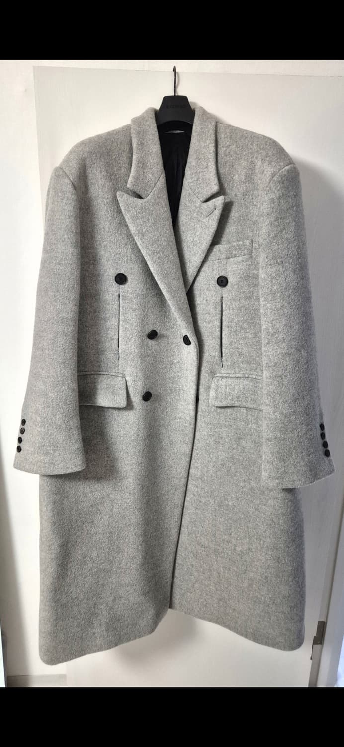 STU Dart Pocket Double Coat Grey 더블코트 상품이미지4