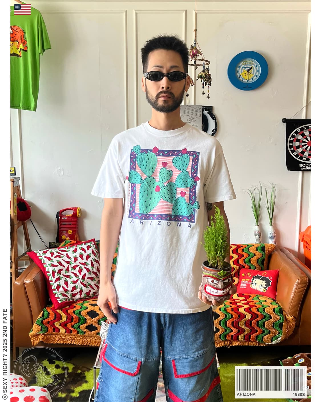 1980s "ARIZONA" USA Vintage 1/2 T-Shirt 상품이미지1