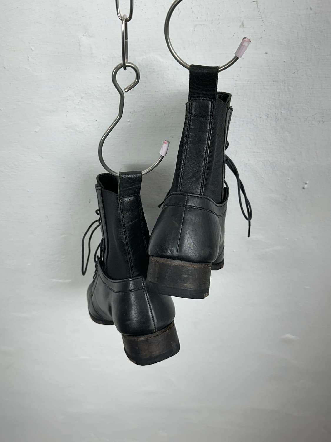 Y’s Lace-Up Leather Ankle Boots 상품이미지4