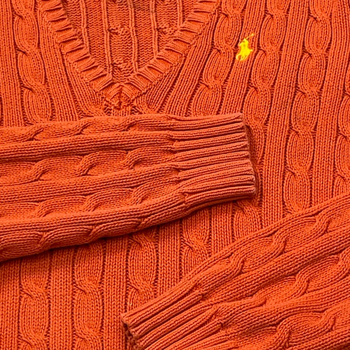 (M) POLO 폴로 랄프로렌 스포츠 케이블 브이넥 니트 상품이미지6