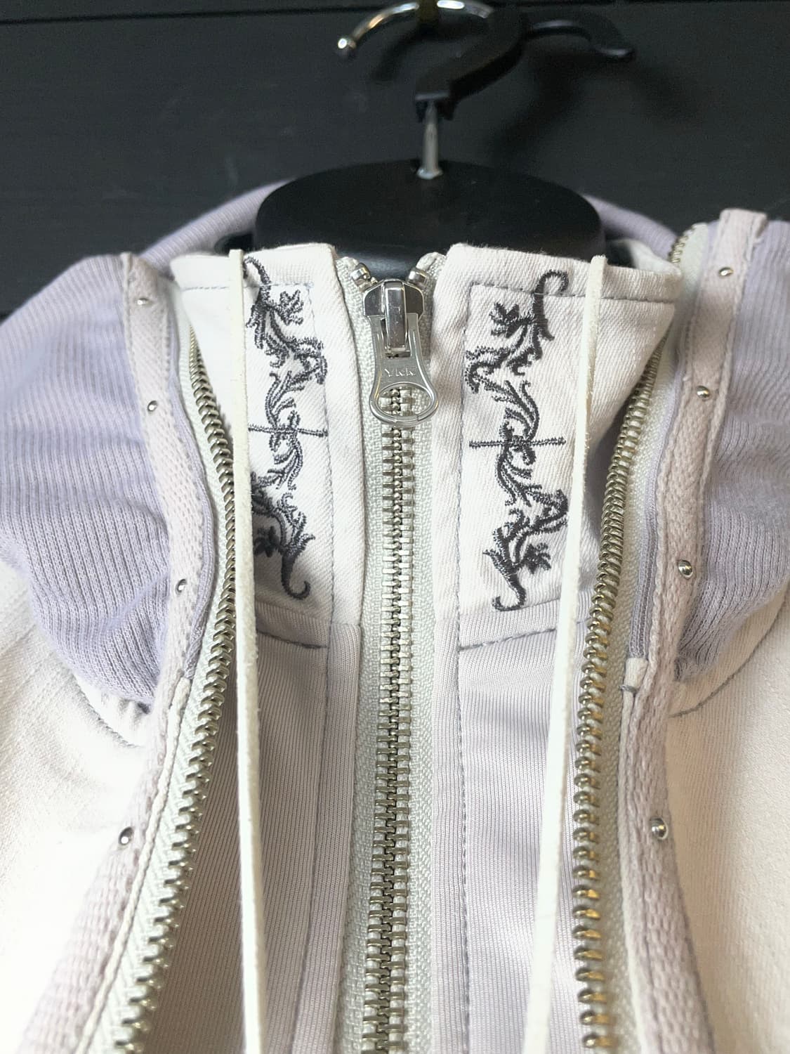 OZZ ON 오즈온 펑크 페어리 라벤더 아이보리 레이어드 조끼&자켓 상품이미지6