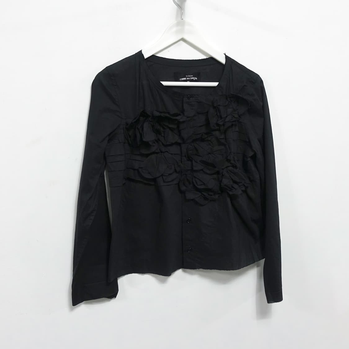 [M]COMMEDESGARCONS 꼼데가르송 플라워 프릴 블라우스 상품이미지3