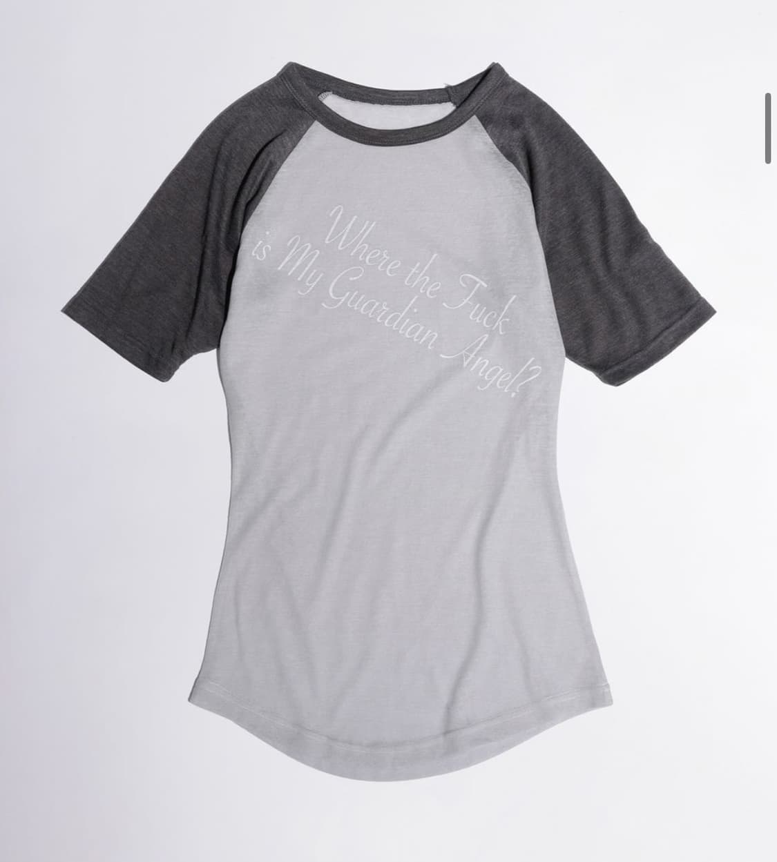 윈터 착용 Missing Angel Linen Like Tee Gray 상품이미지4