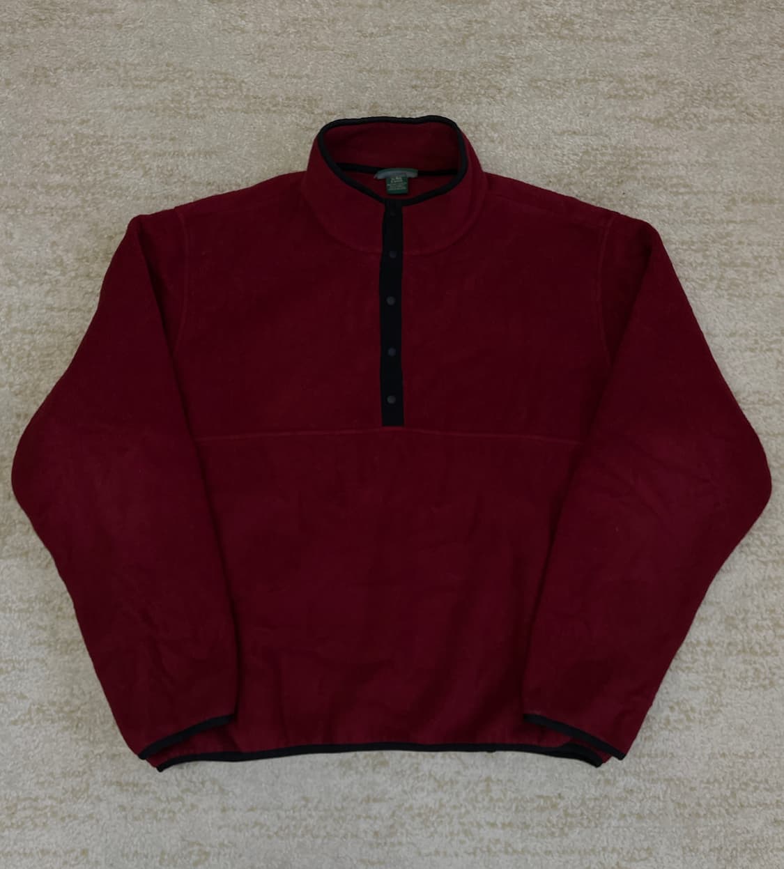 [XL] 00s L.L.Bean 스냅 플리스 로고 풀오버 후리스 자켓 상품이미지1