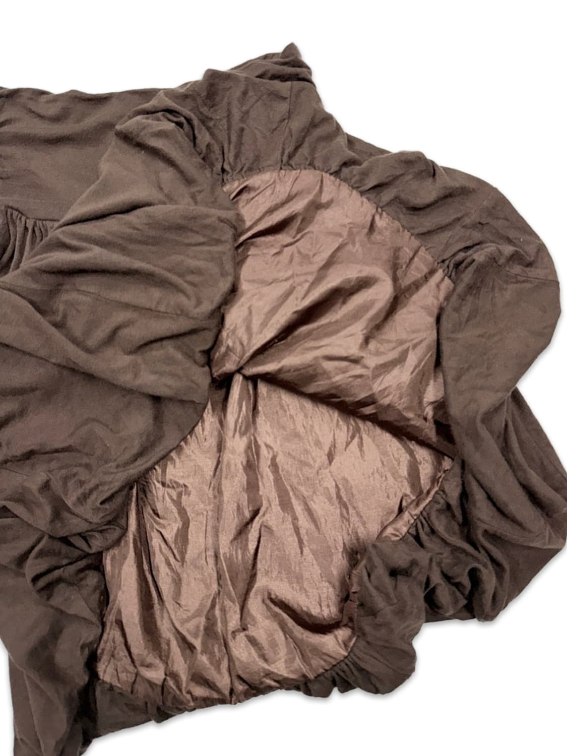 빈티지 브라운 벌룬 레이어드 니트 스커트 상품이미지3