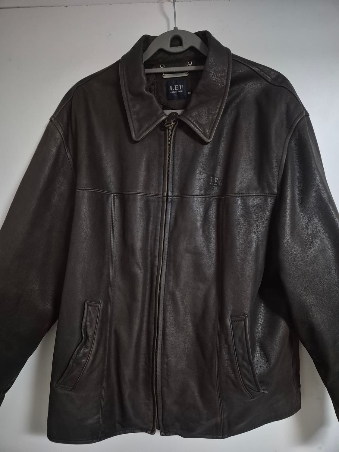 LEE 90s 브라운 소가죽 자켓 Xl 상품이미지1