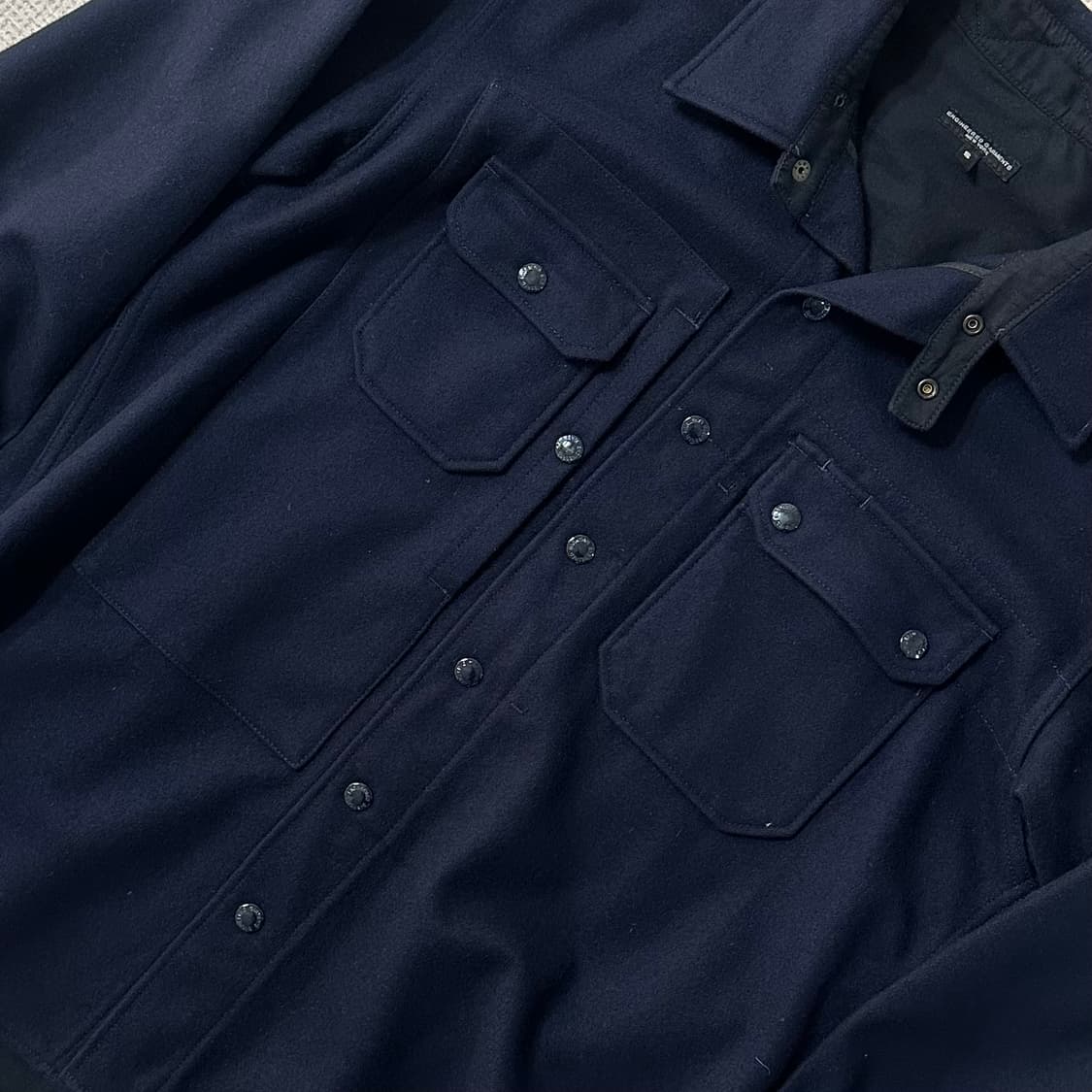 엔지니어드 가먼츠 울 CPO 셔츠 자켓 (다크 네이비) 상품이미지4