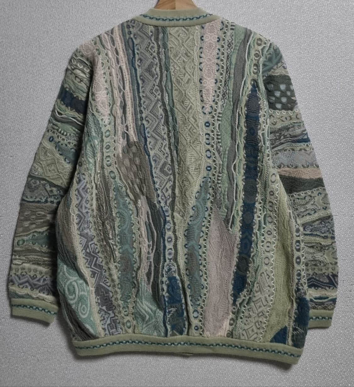 오버핏 S ) 쿠지 케이블 니트 가디건 상품이미지2