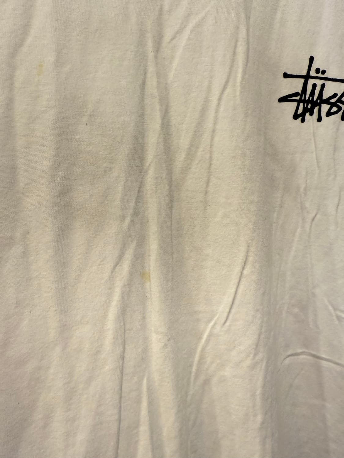 스투시 빅로고 화이트 반팔 티셔츠  상품이미지2