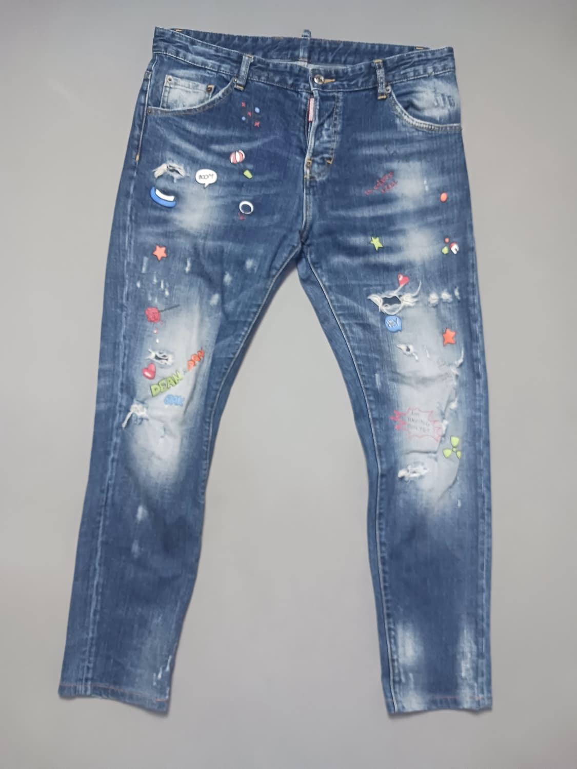 [36] 디스퀘어드2 멀티아트 페인팅 슬림진 청바지 상품이미지1
