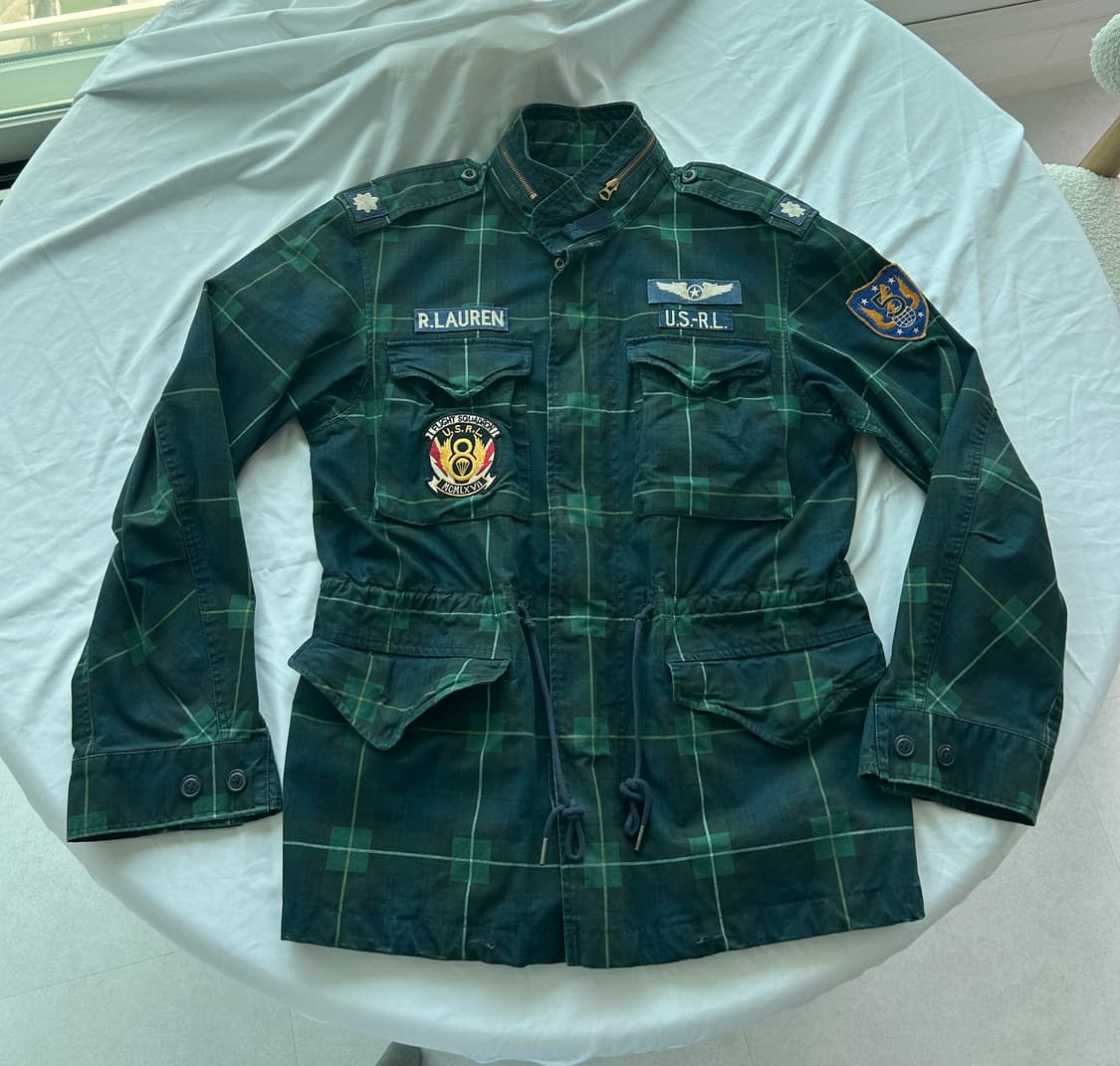 폴로 랄프로렌 타탄체크 소령 야상 자켓 상품이미지2