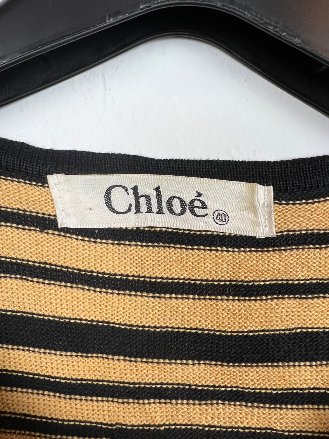 T143 끌로에 스트라이프 반팔 가디건 40 상품이미지3