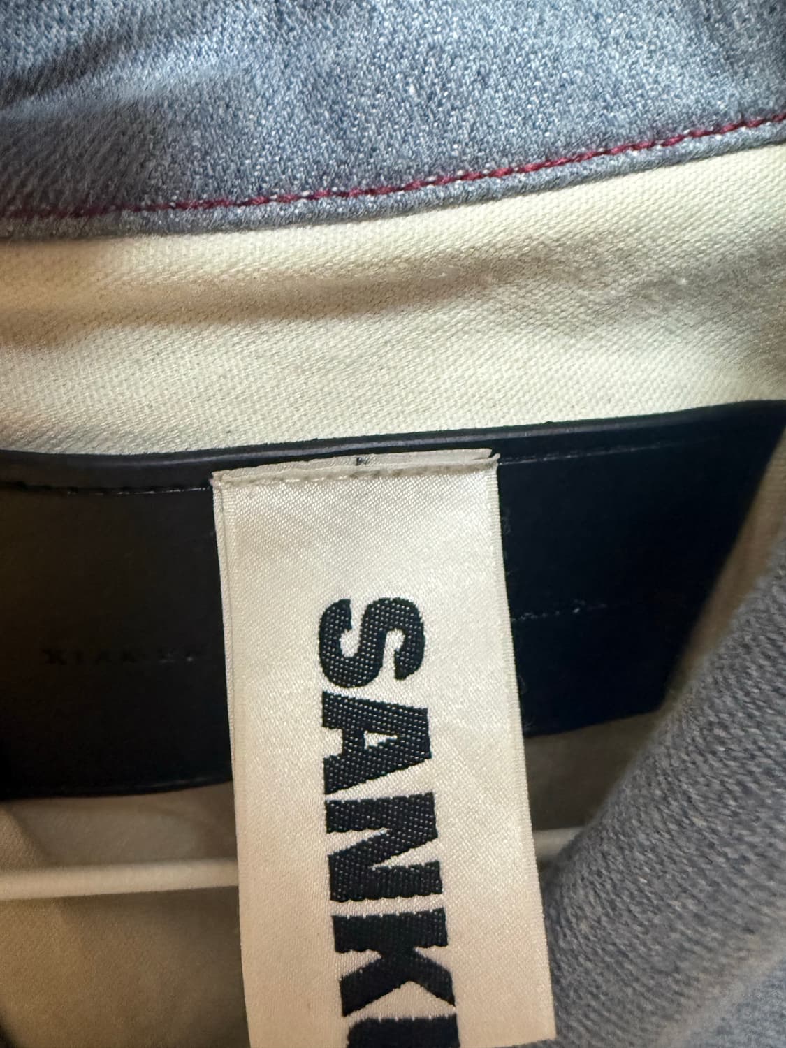 (M) 산쿠안즈 비대칭 데님 자켓 상품이미지4