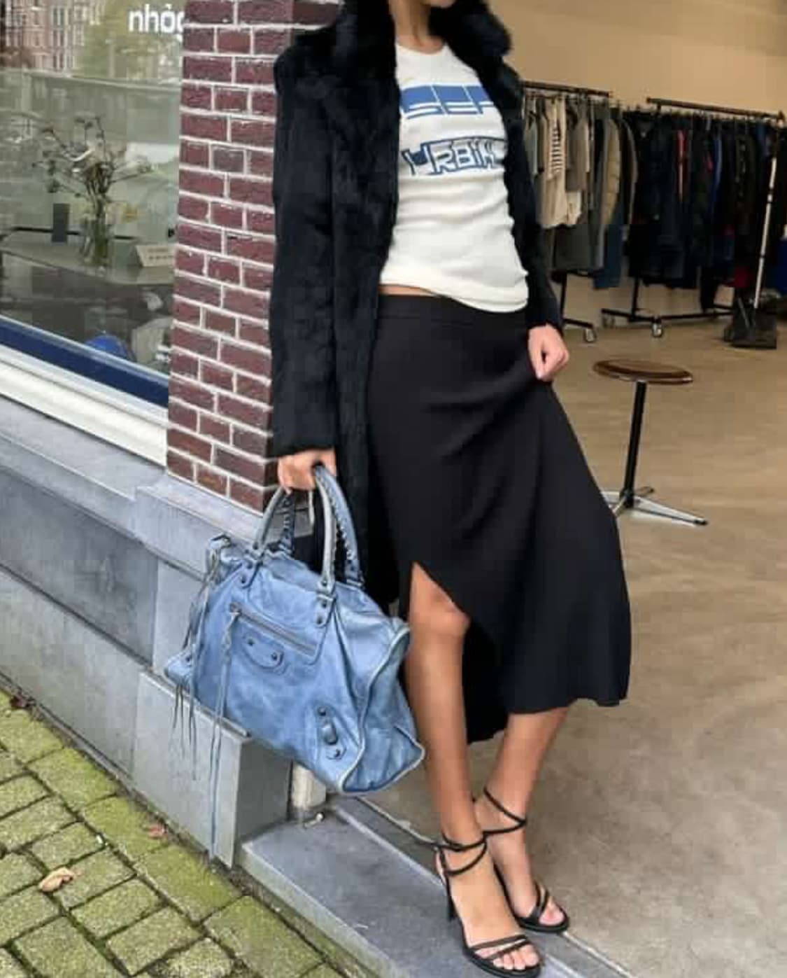 [A 정품] 발렌시아가 시티 모터백 라지 블루 상품이미지9