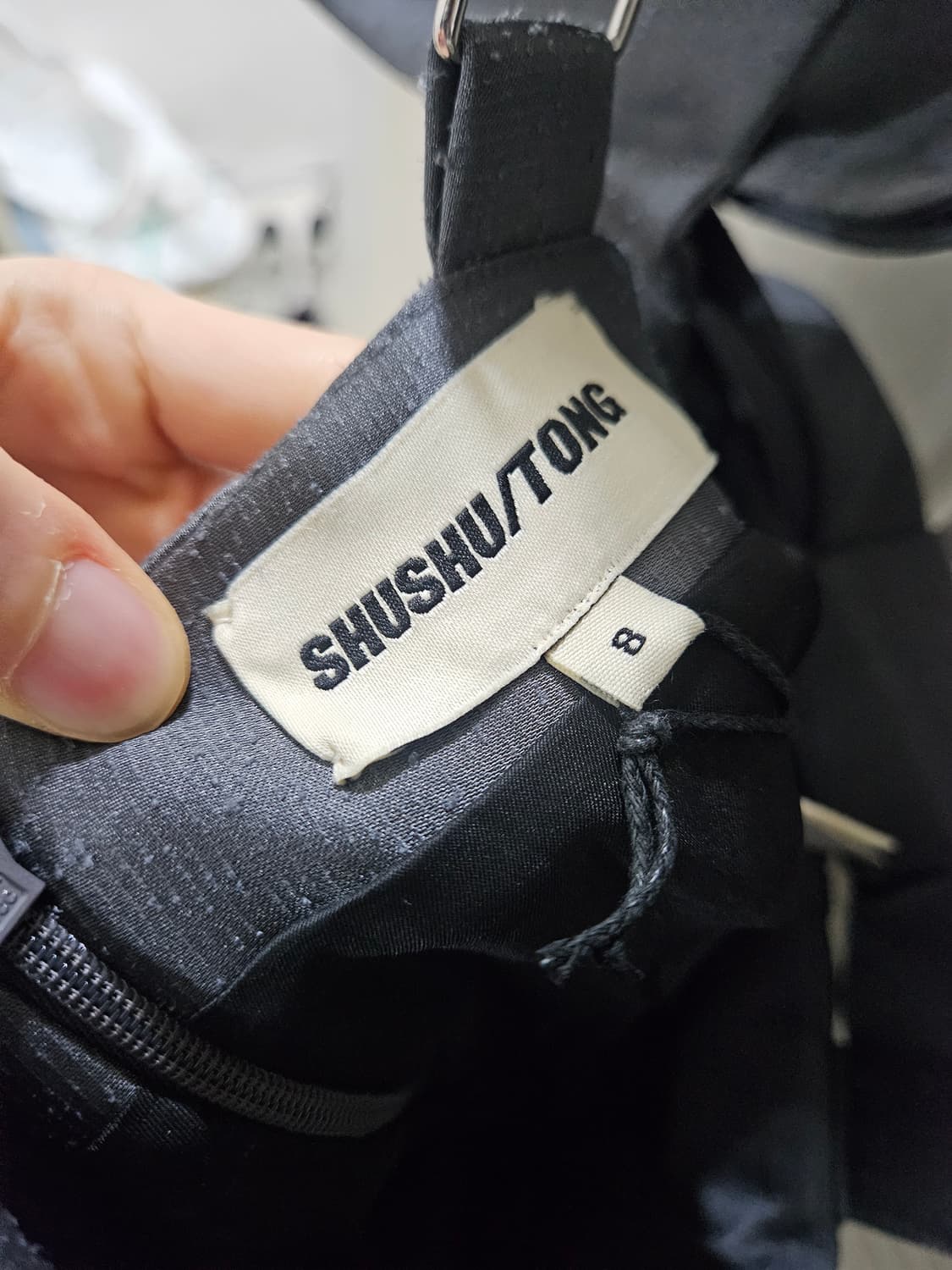 슈슈통 21AW 차콜 보우 드레스 상품이미지7