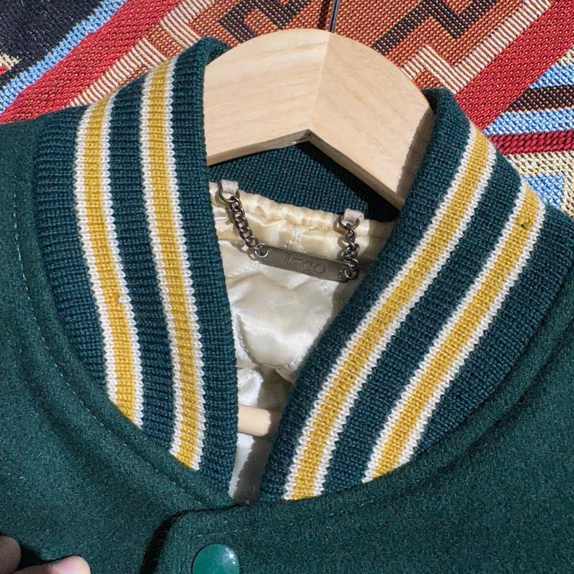 일제 빈티지 ifco 소가죽 바시티 자켓 상품이미지6