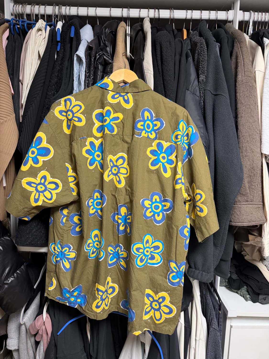 [xl] 유니클로 x 마르니 오픈카라 반팔 셔츠 상품이미지5