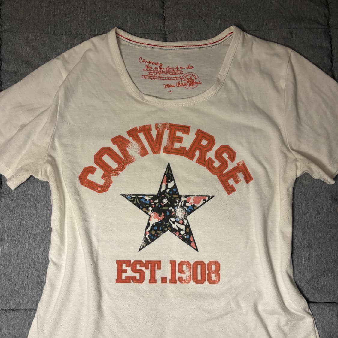 컨버스 올스타 반팔 티셔츠 모리걸 하구미 y2k 상품이미지1