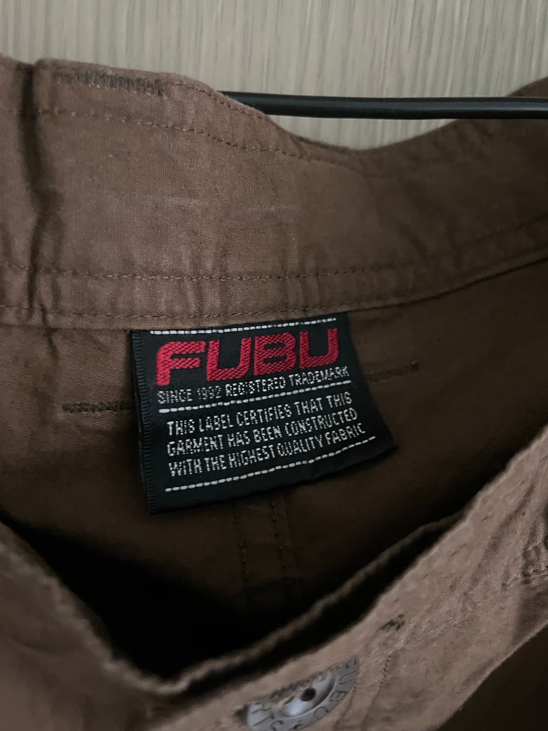 Fubu 20s 브라운 펑크락 카고 버뮤다 팬츠 상품이미지2