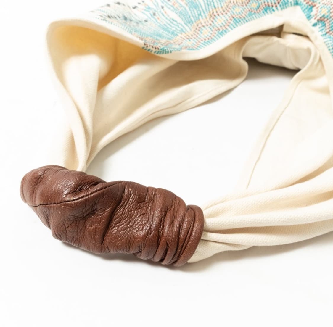 Kapital 캐피탈 소가죽 핸들 캔버스 숄더백  상품이미지3