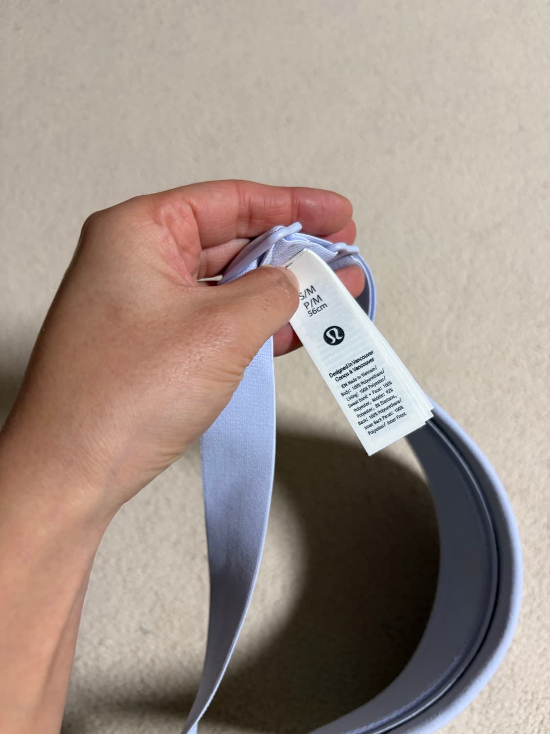 룰루레몬 선바이저 라벤더 s/m 상품이미지3