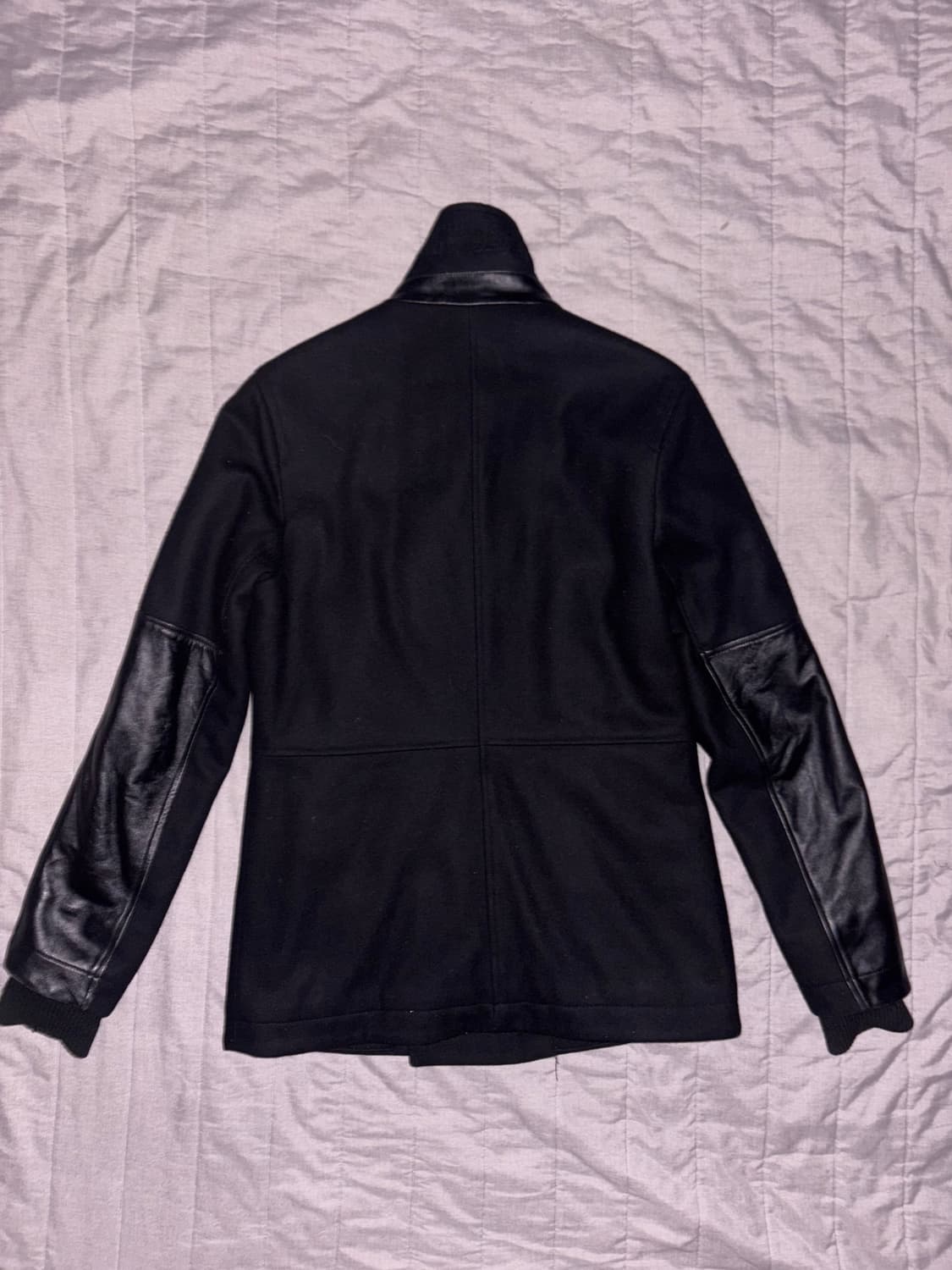 DKNY 레더 트리밍 피코트 상품이미지3