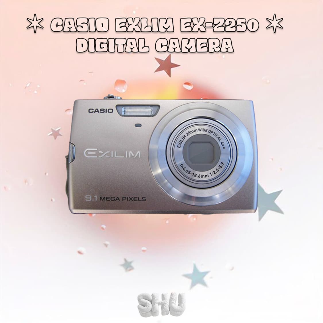 카시오 엑슬림 EX-Z250 빈티지 레트로 디카 디지털카메라 골드 상품이미지3