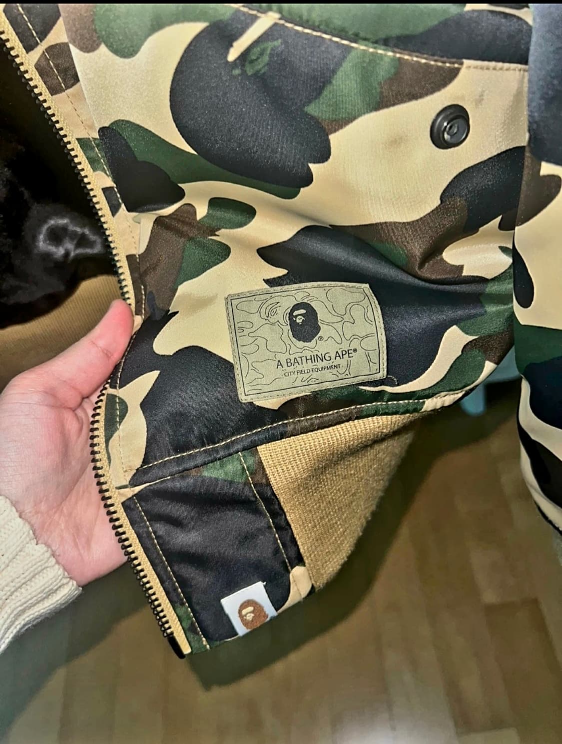 정품)베이프 항공자켓  상품이미지4