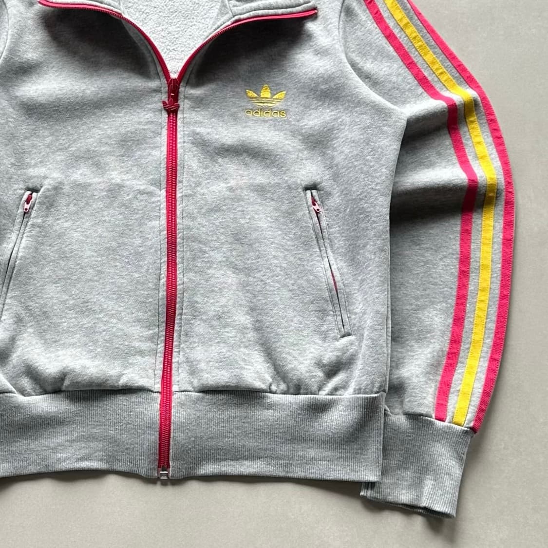 [M]아디다스 파이어버드 그레이 스웻 코튼 트랙탑 져지 상품이미지5