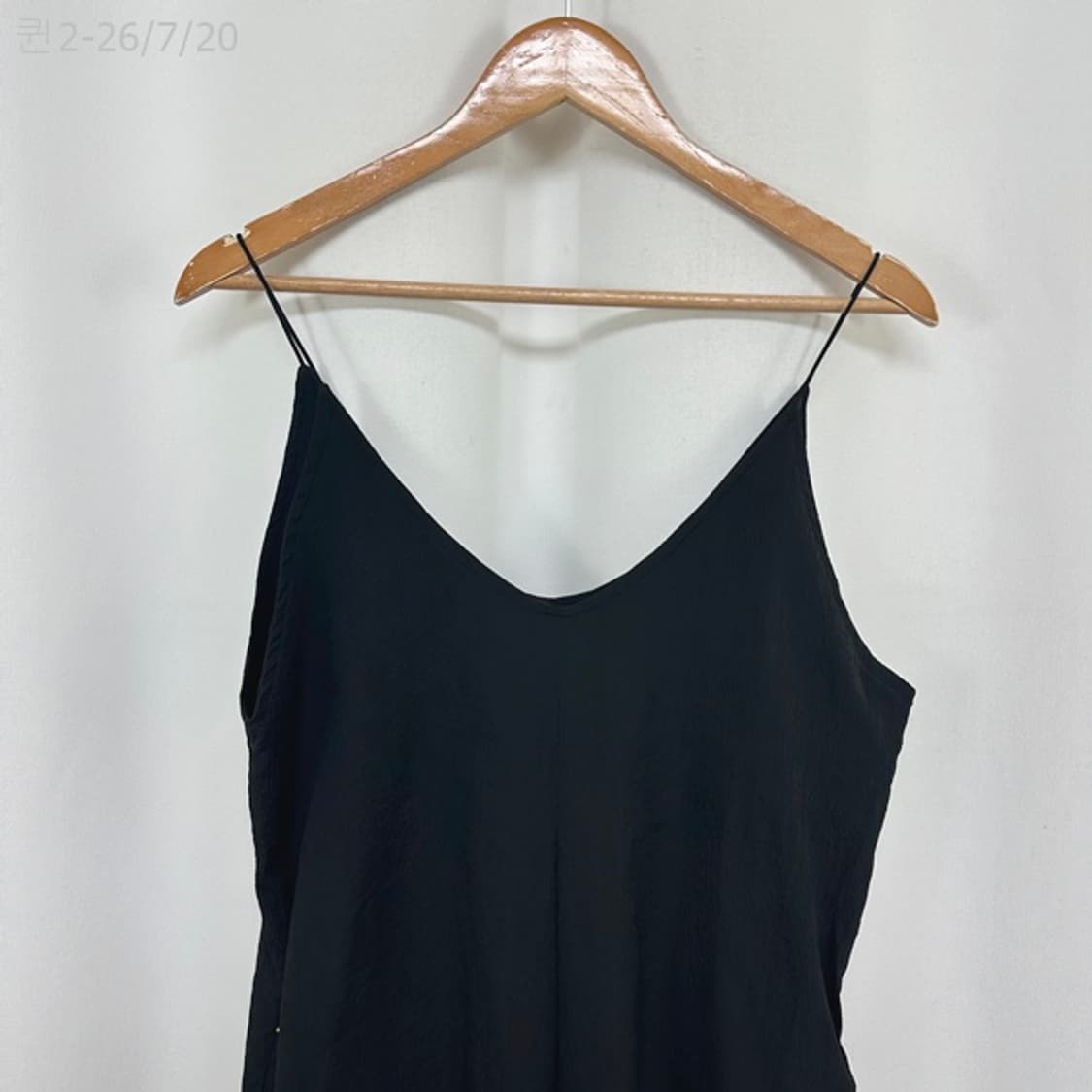 보세 여자 스판 나시 와이드 점프수트 검정 free 상품이미지2