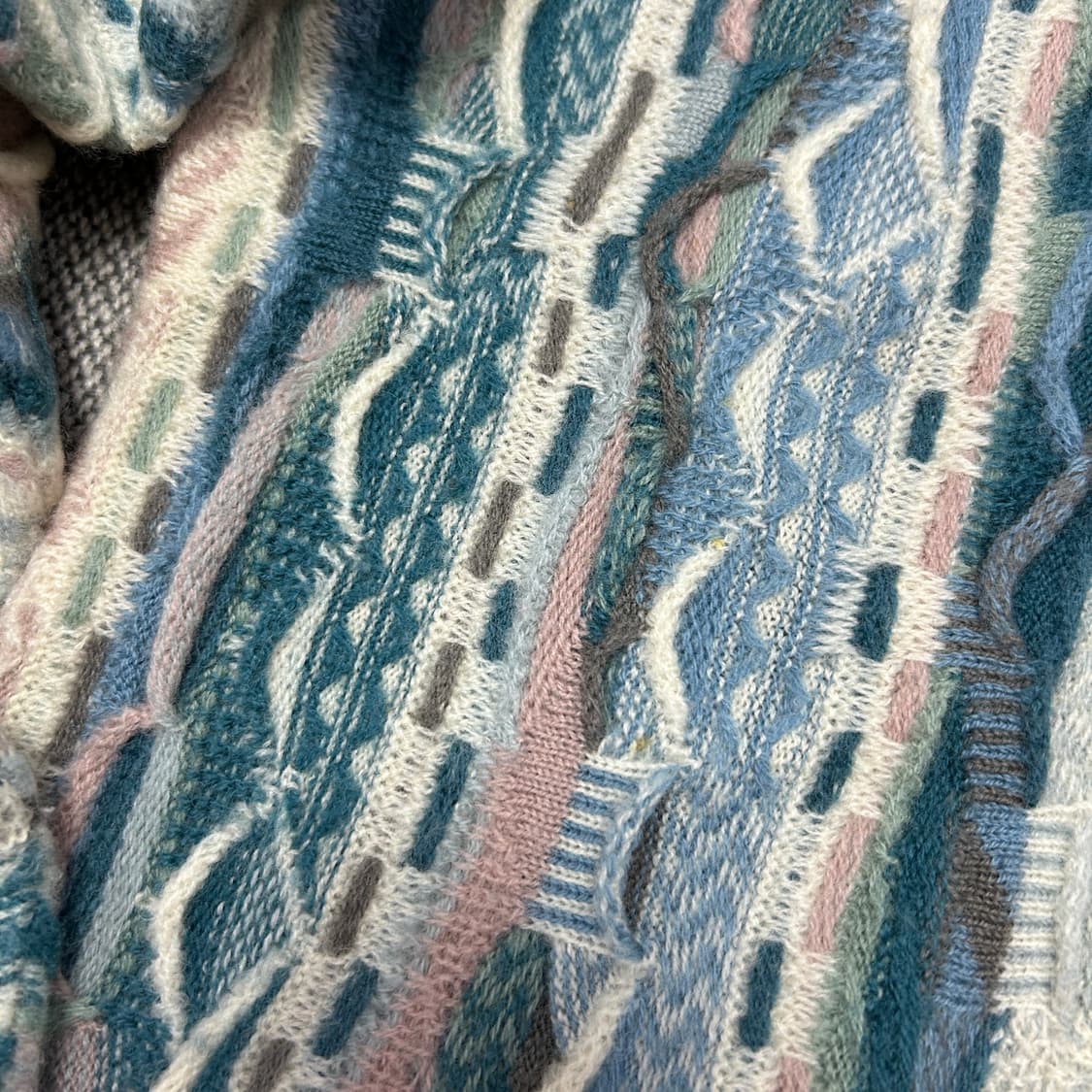 쿠지 빈티지 카라 케이블니트(S) 상품이미지6