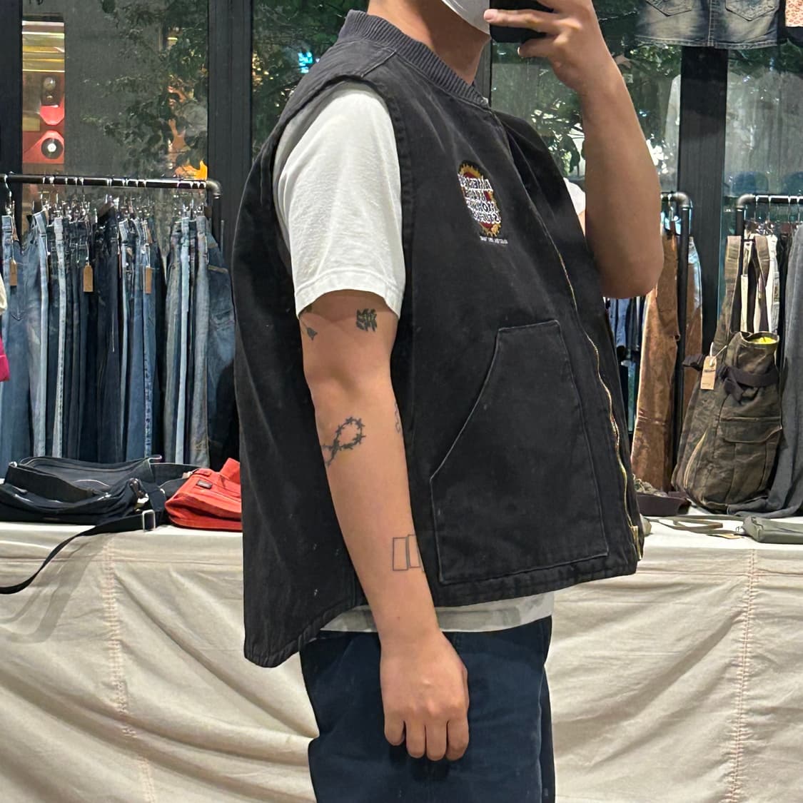 XXL) NORTH END USA 워크웨어 덕 캔버스 베스트 자켓 상품이미지2