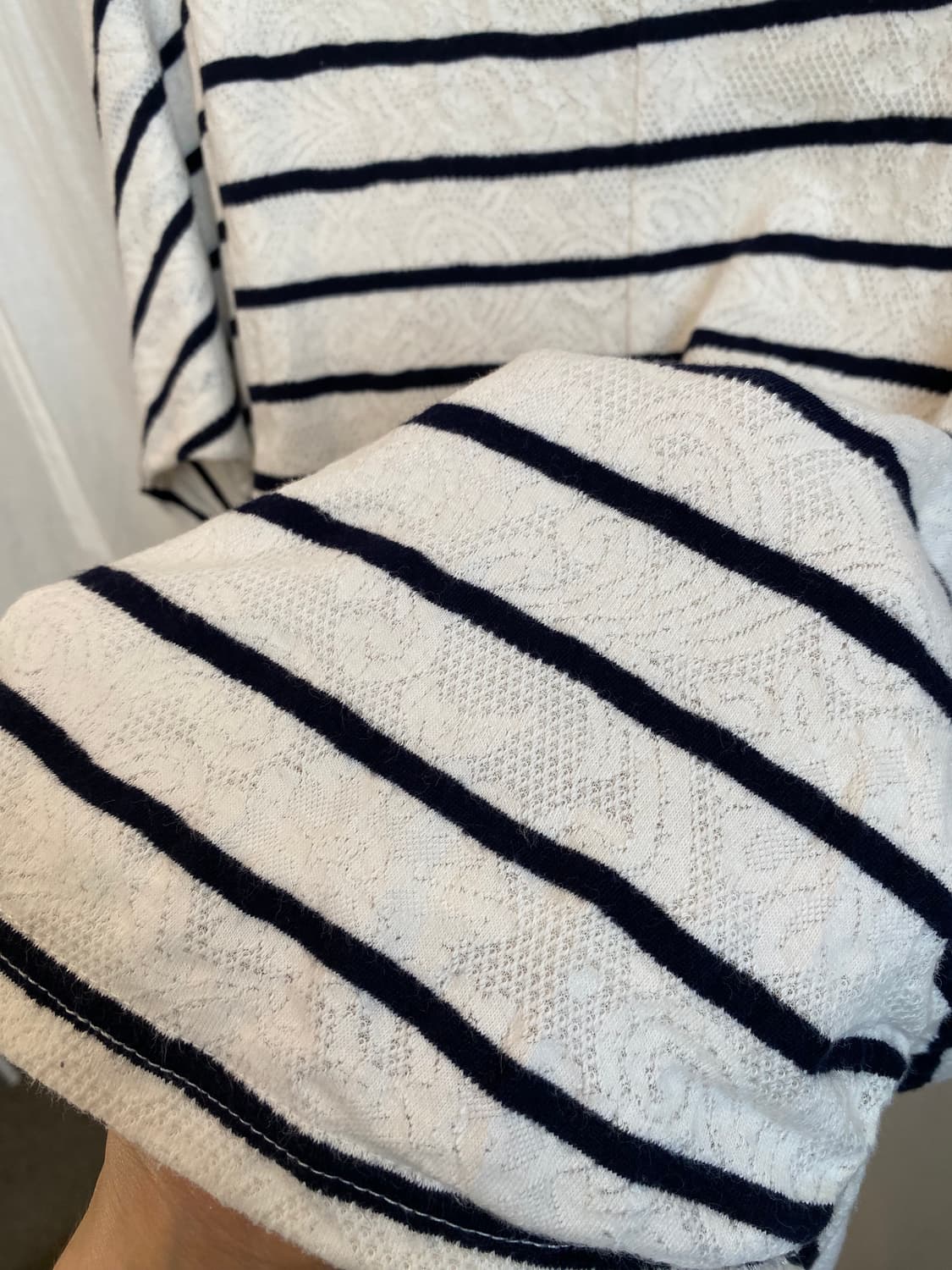 PROPORTION 레이스 스트라이프 탑(M) 상품이미지9