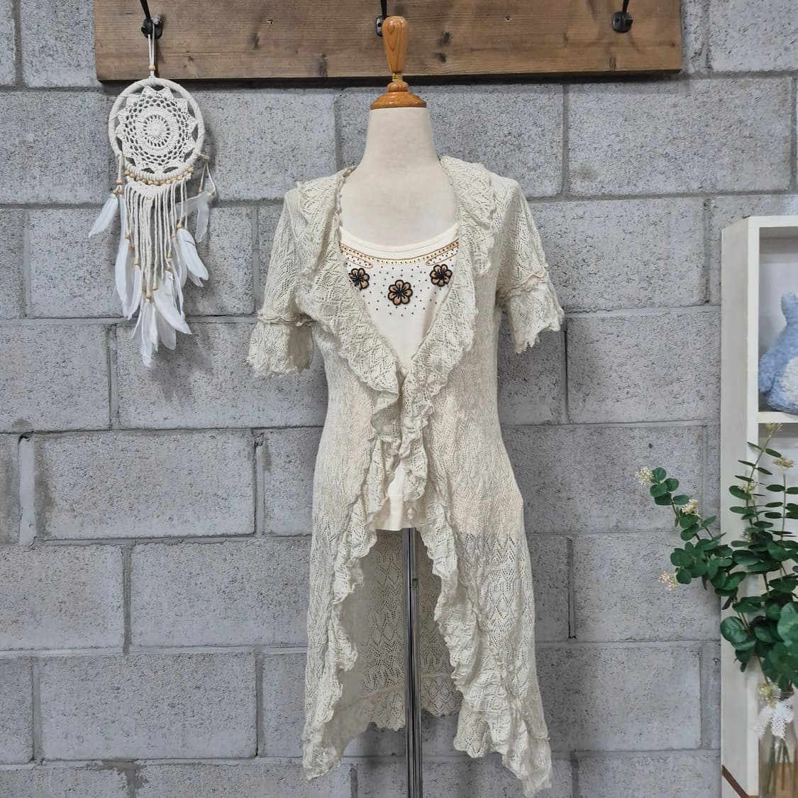 랄프로렌 프릴 레이스 가디건 상품이미지7