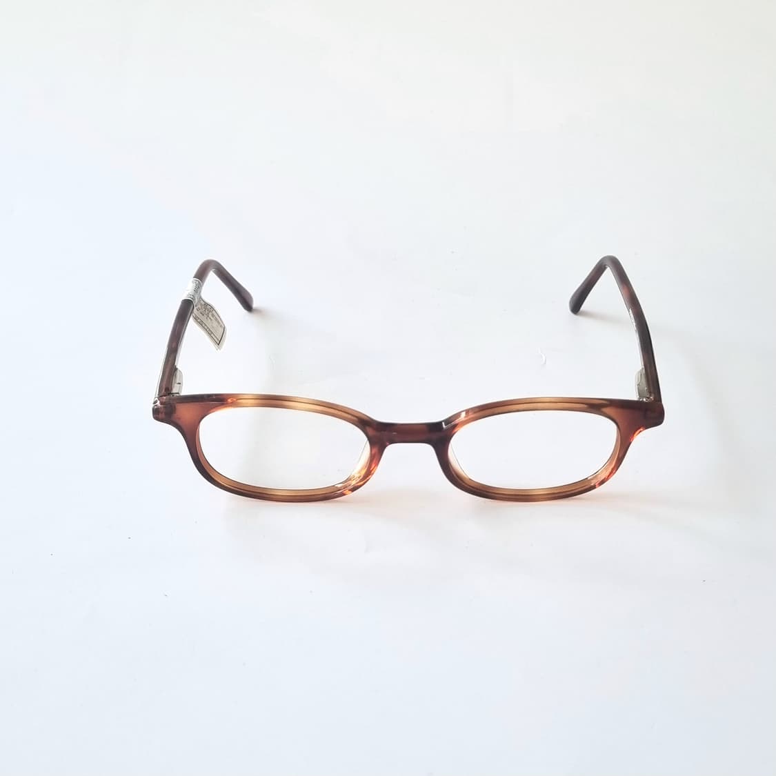 데드스탁 JAPAN 메이드 브라운 오벌 뿔테 안경테 786 상품이미지3