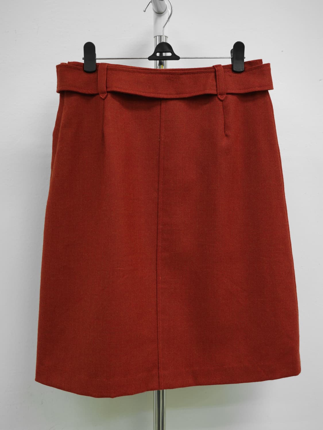 빈티지 레드 미디 스커트 상품이미지6
