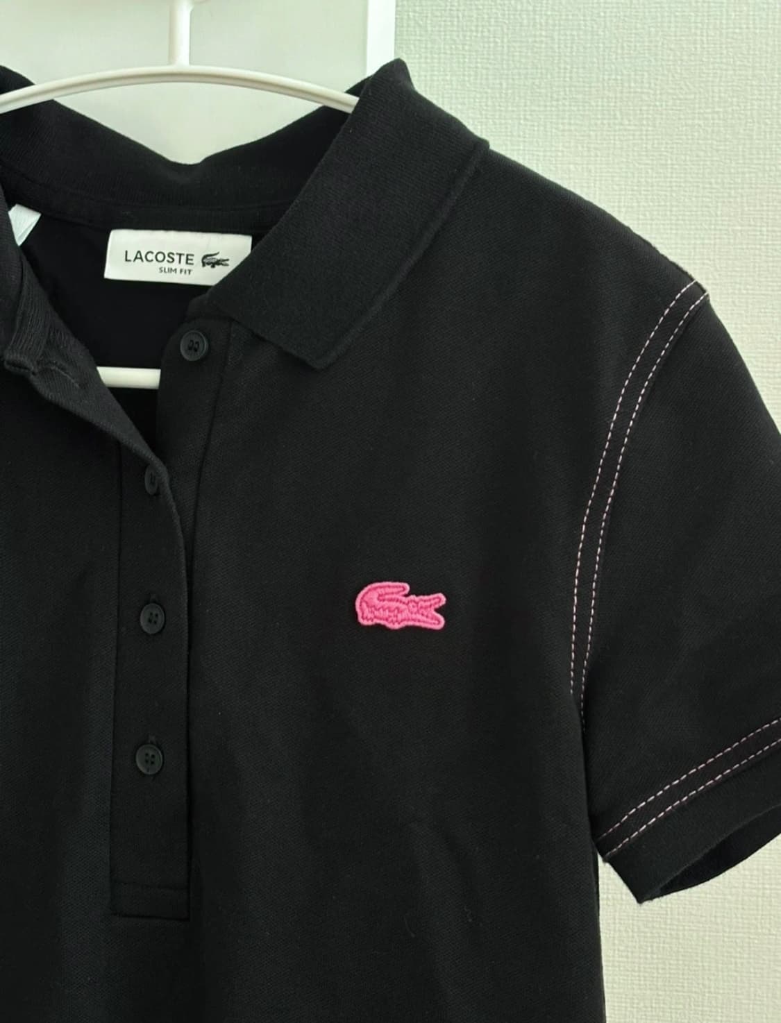 라코스테 컬러크록 반소매 폴로 원피스 34 상품이미지3