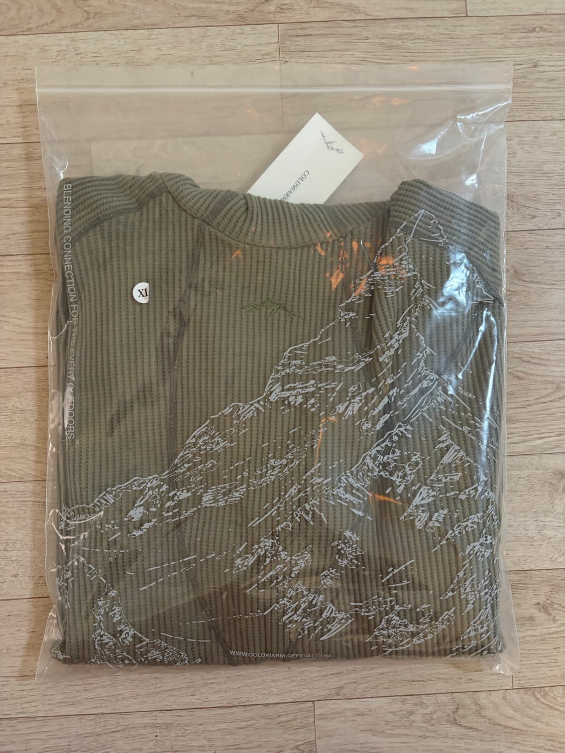 콜드웜 와플 워머 후드(카키) 상품이미지2